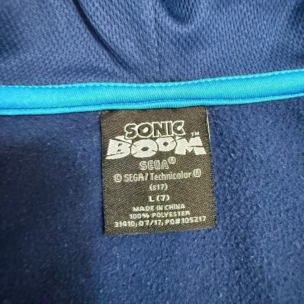 Sonic the Hedgehog‎ Sonic boom kids zip up sweatshirt size 7